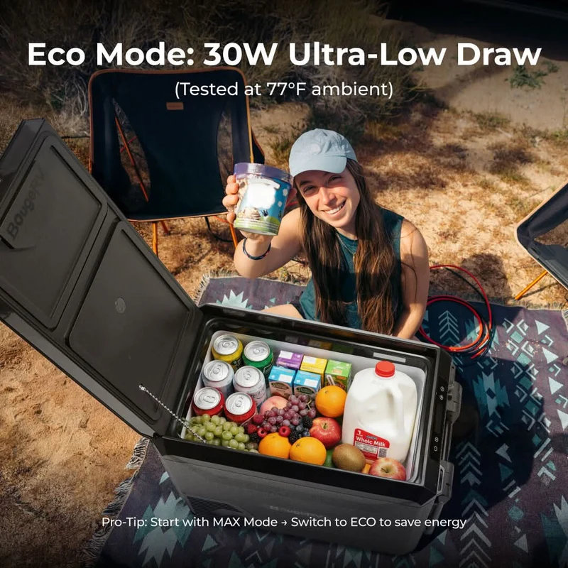 BougeRV New ASPEN S50 12V 50QT Portable Fridge