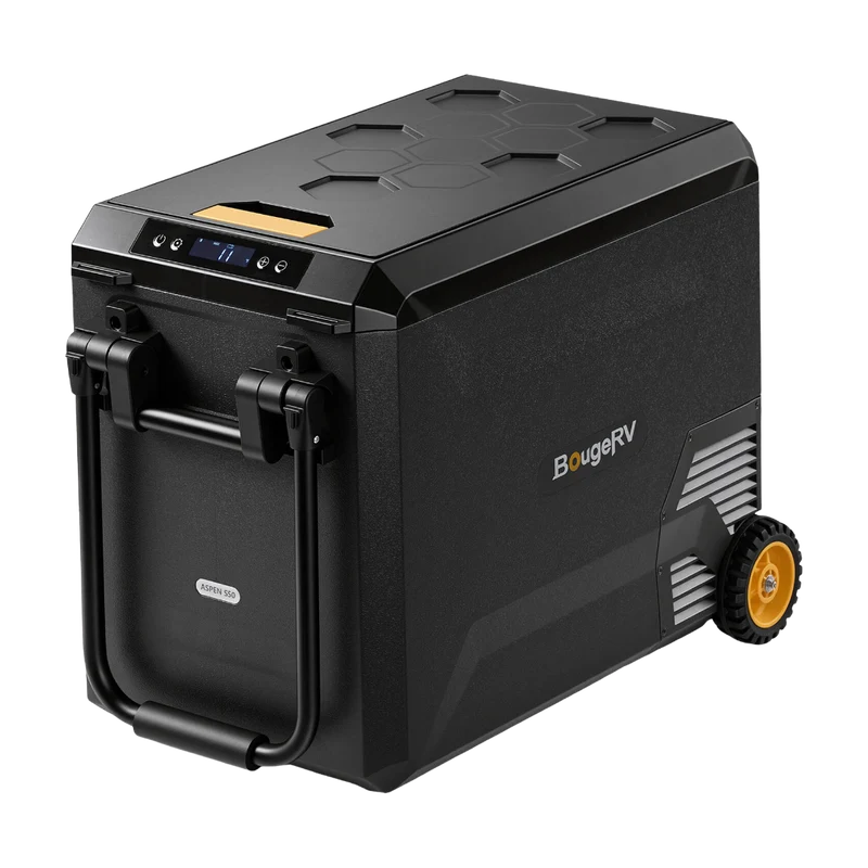 BougeRV New ASPEN S50 12V 50QT Portable Fridge with Wheels