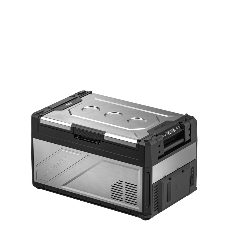 BougeRV New Rocky V3.0 41QT Dual Zone 12V Car Fridge with 240Wh Battery