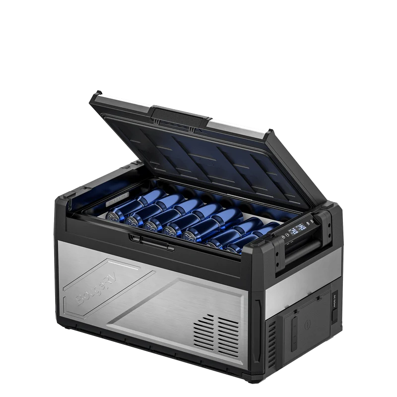 BougeRV New Rocky V3.0 41QT Dual Zone 12V Car Fridge with 240Wh Battery