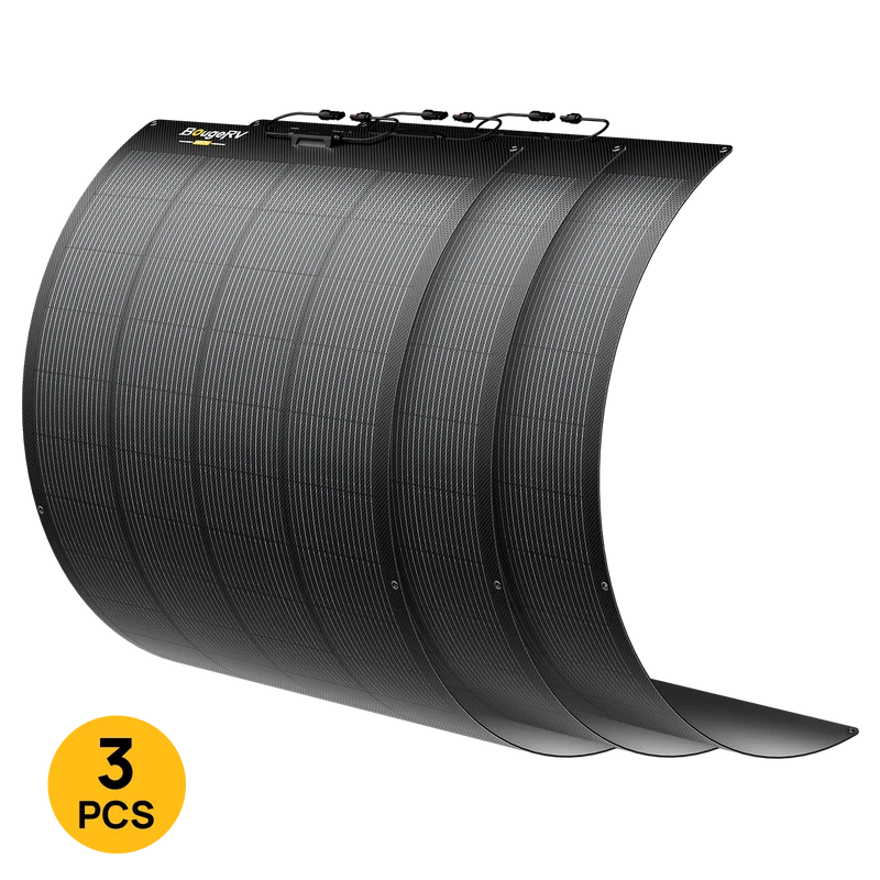 BougeRV Arch 2.0 200W N-Type Fiberglass Flexible Solar Panel