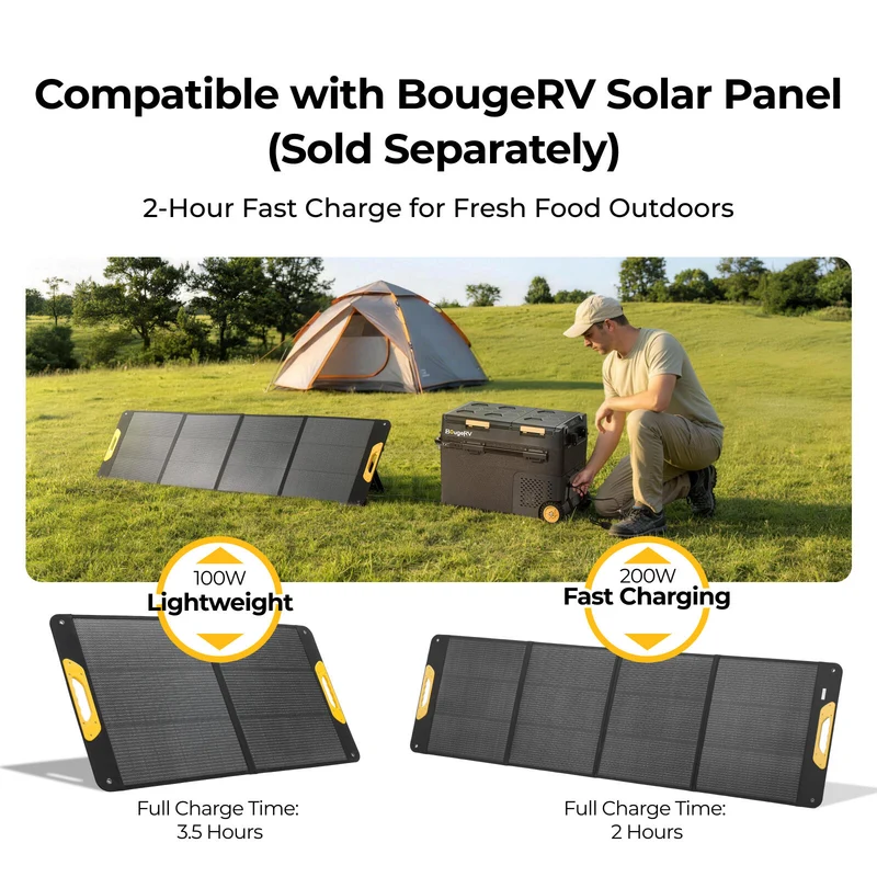 BougeRV New 240Wh Detachable Battery for CRH20/CRX3/CRD2 V2.0/ROCKY V3.0 Portable Fridges