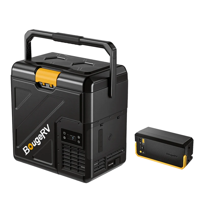 BougeRV New CRH20 21QT 12V Portable Car Fridge with 240Wh Battery