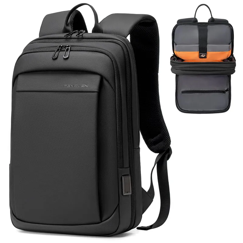 Fenree.geer Laptop Rucksack 15,6 Zoll mit USB, erweiterbar, schwarz