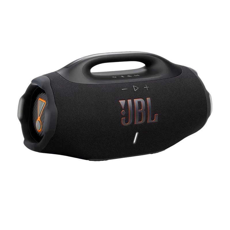 JBL Boombox 4 Bluetooth Lautsprecher mit AI Sound Boost, Schwarz