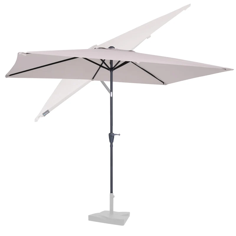 VONROC Rapallo Sonnenschirm rechteckig 200 x 300 cm, knickbar, Beige