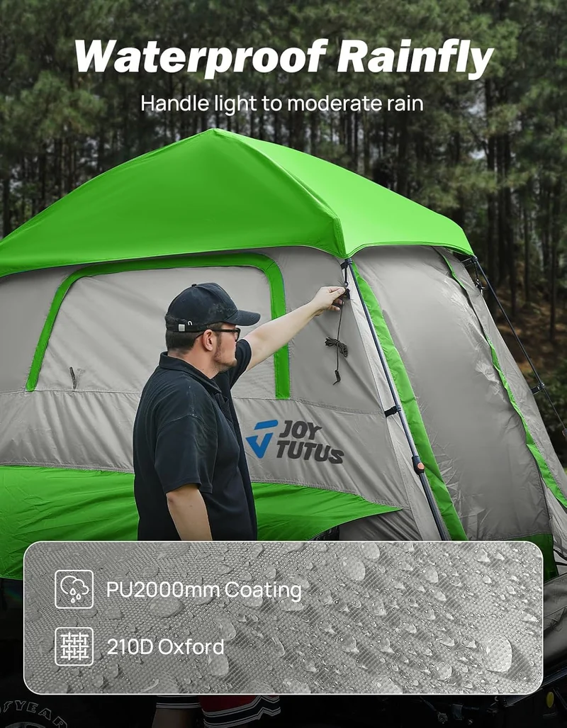 Automatic Truck Bed Tent with Rainfly – Quick Setup 2-Person Camping Tent