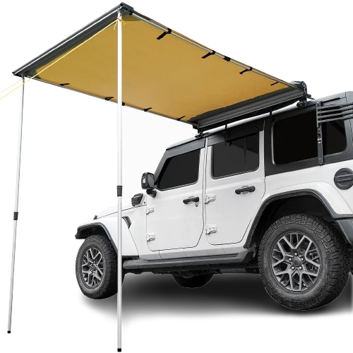 Roof Rack Side Awning for SUV & Truck, UV50+ Waterproof Pull-Out Shade