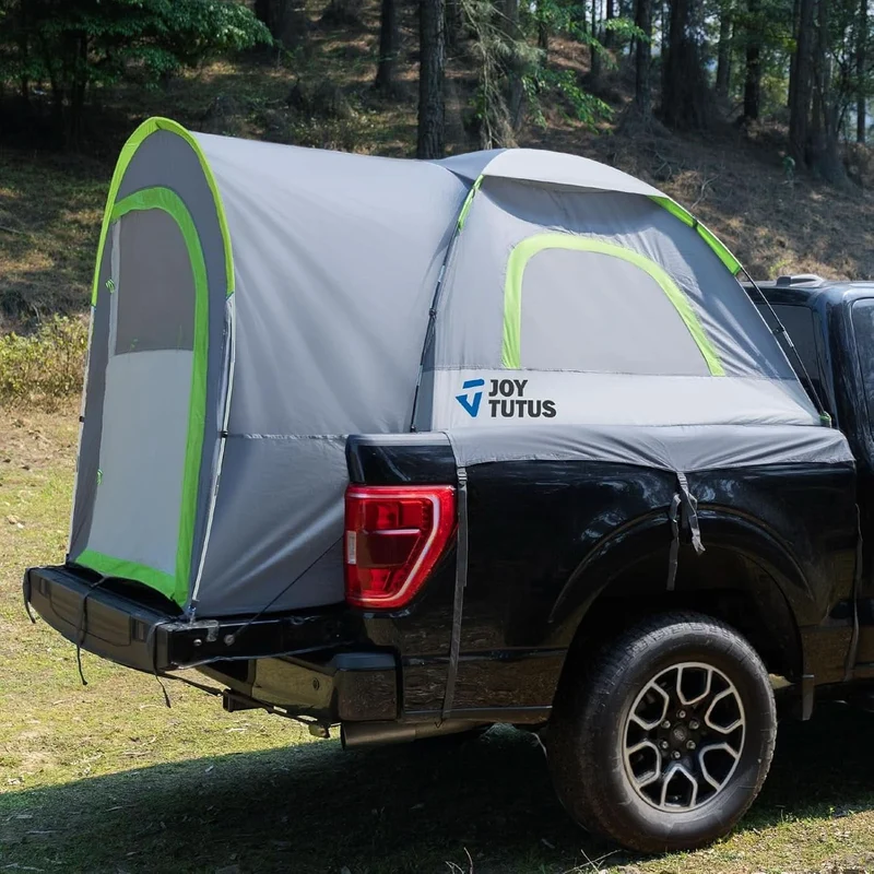 Pickup Truck Bed Tent with Rainfly, Waterproof Double Layer, Fits 5.0–8.2 ft Beds, 2-Person