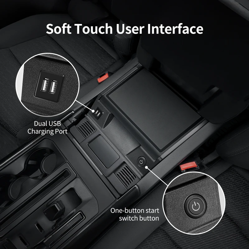 BougeRV Ford F-150 Center Console Refrigerator