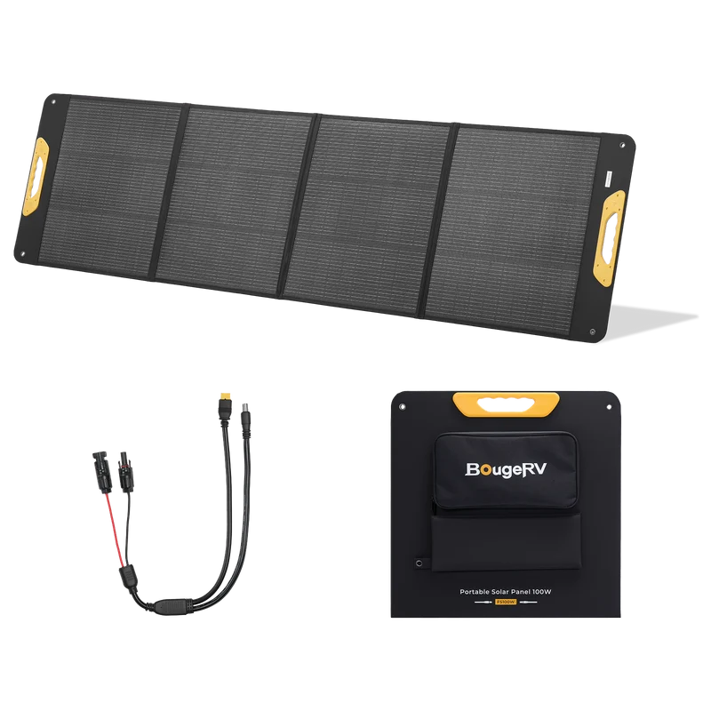 BougeRV New 200W Portable Solar Panel