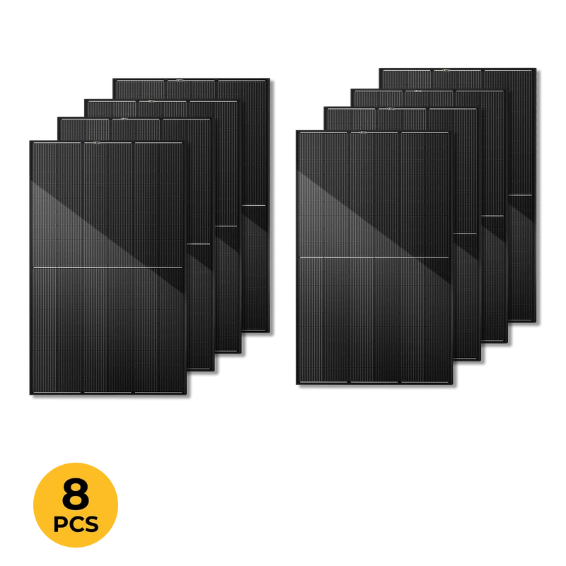 BougeRV 400 Watt N-Type Rigid Bifacial 16BB Mono Solar Panel