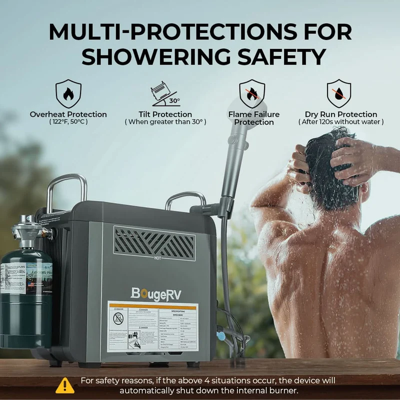 Portable Propane Outdoor Camping Water Heater