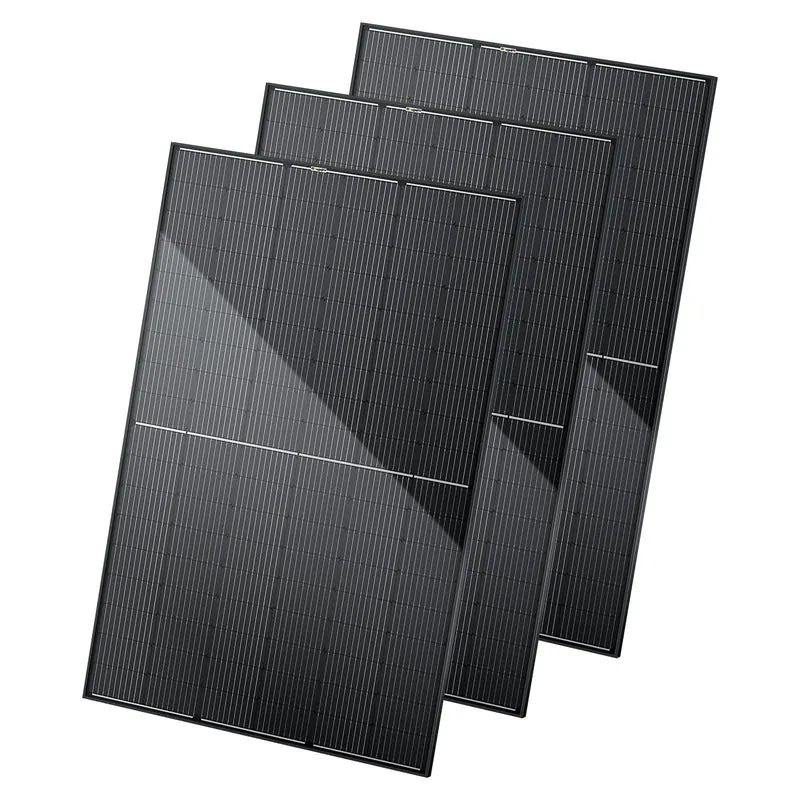 BougeRV 400 Watt 12V/24V Rigid Bifacial 10BB Mono Solar Panel