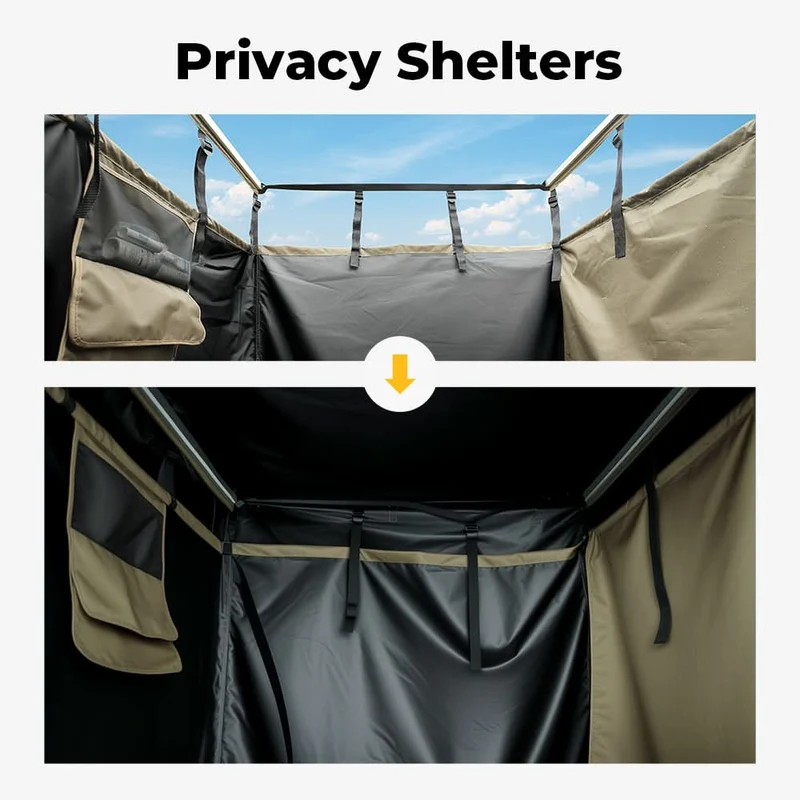BougeRV Car Shower Tent with Roof