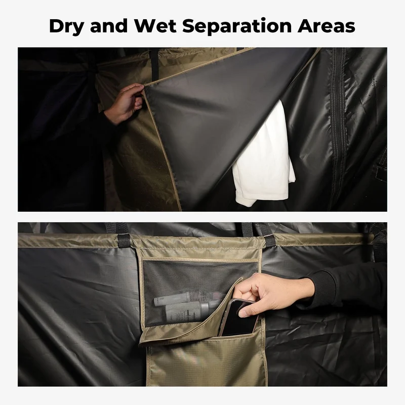 BougeRV Car Shower Tent with Roof