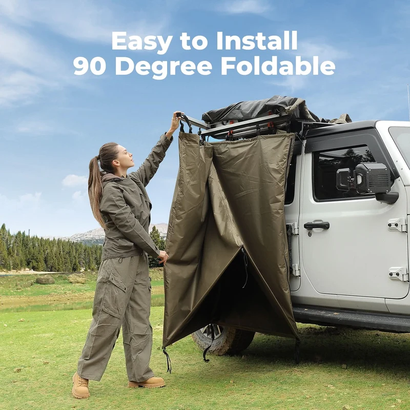 BougeRV Car Shower Tent with Roof