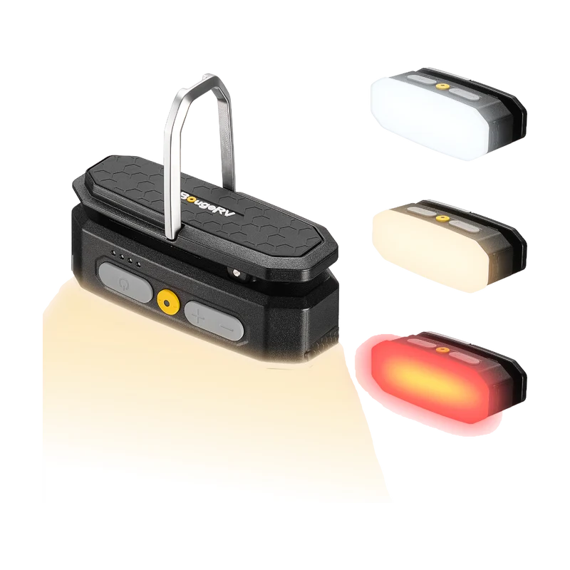 BougeRV Multifunctional Sensor Camping Lantern Movable Area Light Black