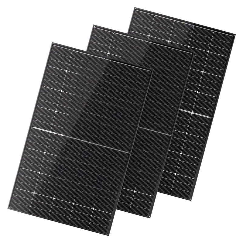BougeRV 300 Watt N-Type Rigid Bifacial 16BB Mono Solar Panel