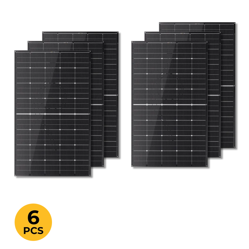 BougeRV 300 Watt N-Type Rigid Bifacial 16BB Mono Solar Panel