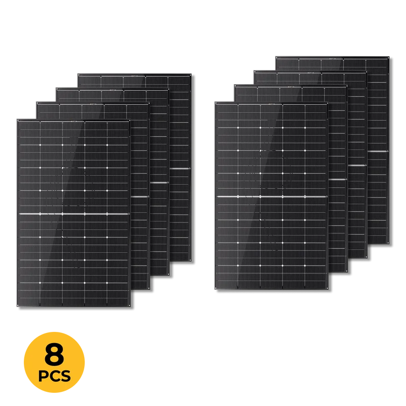 BougeRV 300 Watt N-Type Rigid Bifacial 16BB Mono Solar Panel