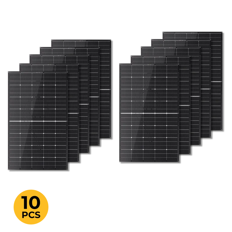 BougeRV 300 Watt N-Type Rigid Bifacial 16BB Mono Solar Panel