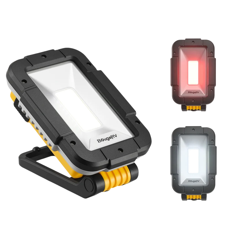 BougeRV WL01 PRO Rechargeable Work Light 180° Rotate Job Site Lighting