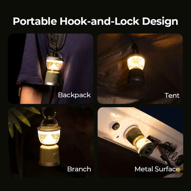 BougeRV AL07 Rechargeable Camping Light Ambient Lantern