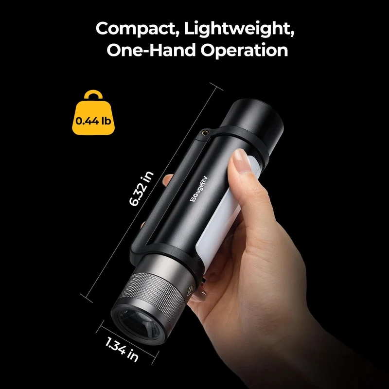 BougeRV FL01 Zoomable Camping Flashlight Outdoor Emergency Light