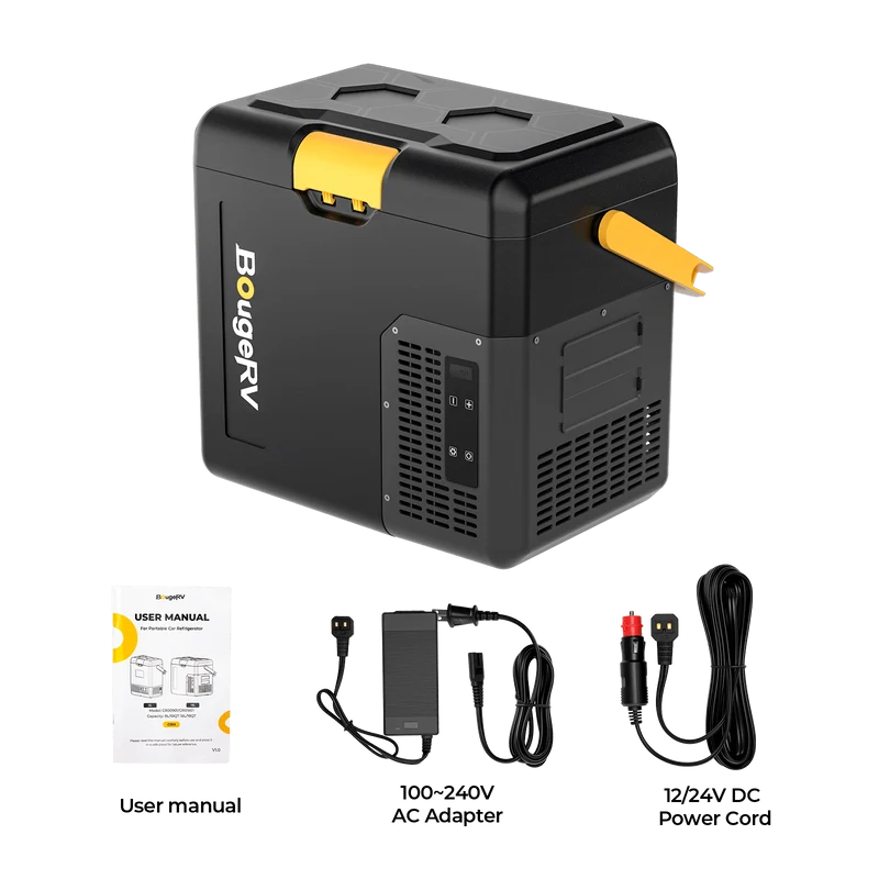 BougeRV CRH 19QT 12V Portable Car Fridge with 173Wh Battery