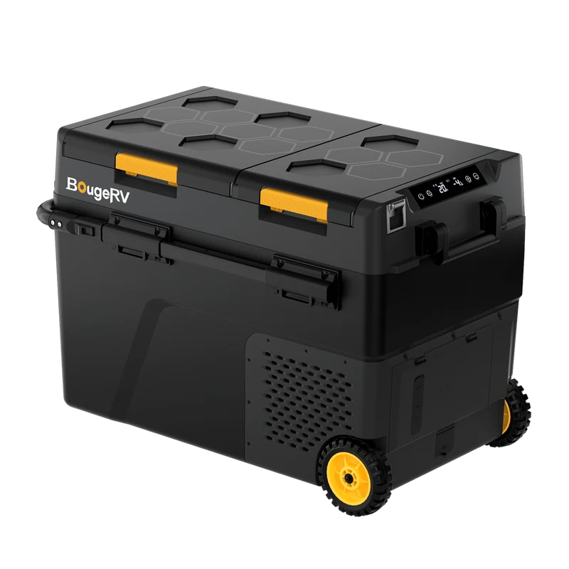 BougeRV New CRD2 V2.0 52QT Dual Zone 12V Portable Fridge