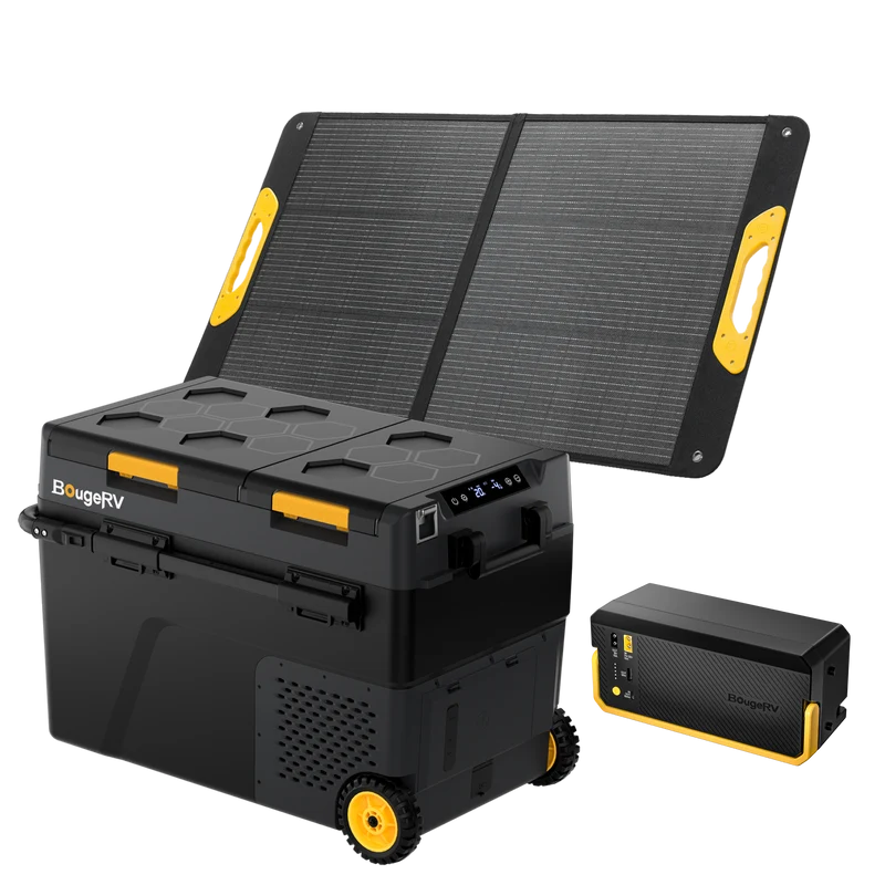 BougeRV New CRD2 V2.0 52QT Dual Zone 12V Portable Fridge