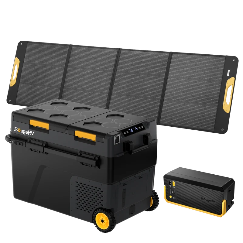 BougeRV New CRD2 V2.0 52QT Dual Zone 12V Portable Fridge