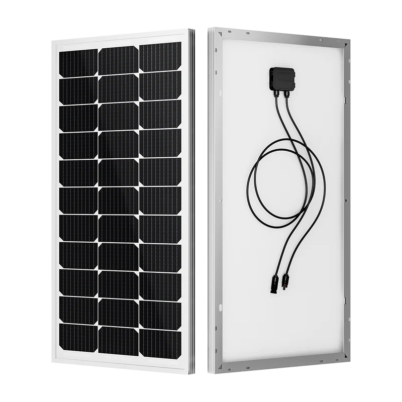BougeRV 100W 12V 9BB Mono Solar Panel