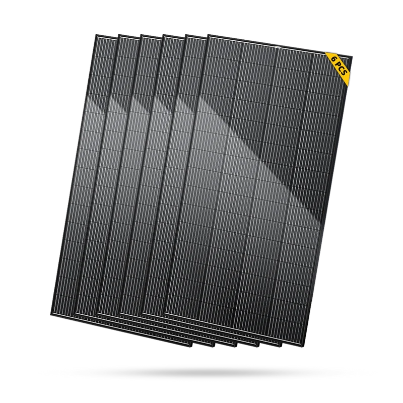 BougeRV Bifacial 600 Watts 12BB 12V/24V Rigid Solar Panel