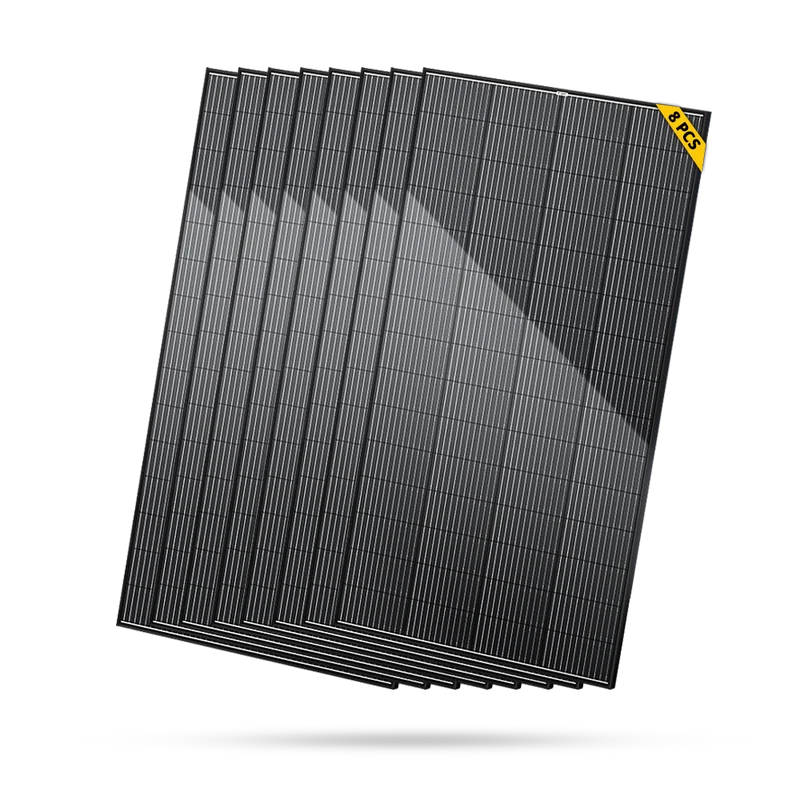 BougeRV Bifacial 600 Watts 12BB 12V/24V Rigid Solar Panel