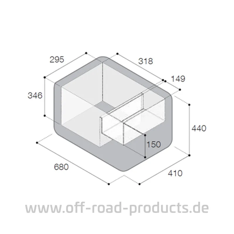 Vitrifrigo VF35P tragbare Kompressor-Kühlbox