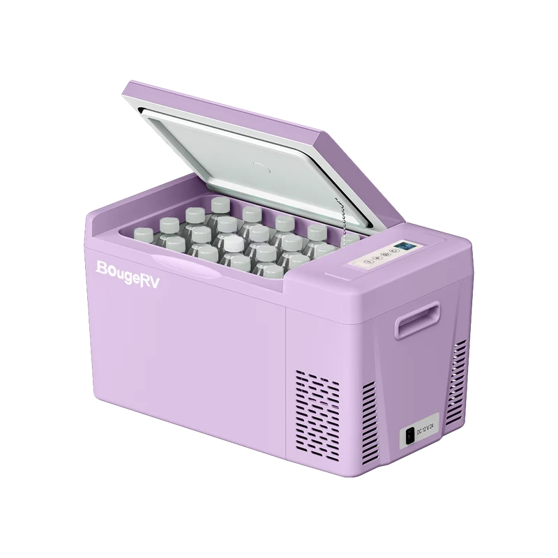 BougeRV 12V 23QT Colorful Purple Car Fridge (Refurbished)