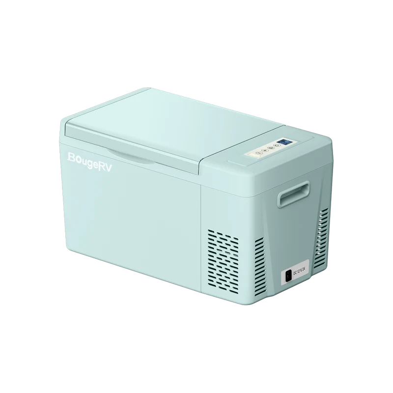 BougeRV 12V 23QT Colorful Mint Green Car Fridge (Refurbished)