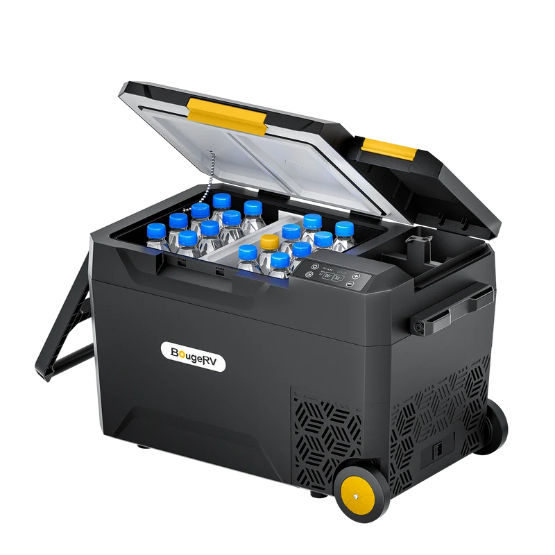 BougeRV CRX2 31QT Battery Powered Insulated Dual-Zone Portable Fridge