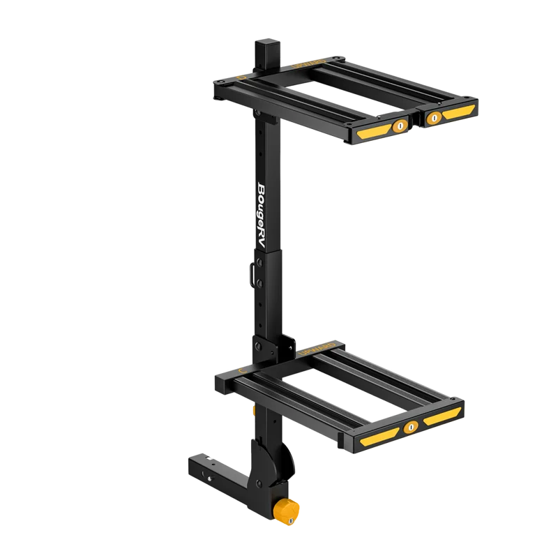 BougeRV Hitch Ski Snowboard Rack with Security Lock
