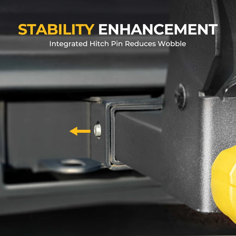 BougeRV Hitch Ski Snowboard Rack with Security Lock