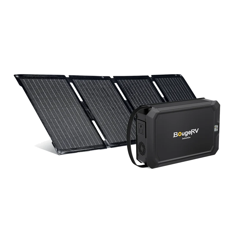 BougeRV JuiceGo 240Wh Portable Power Station Solar Kit