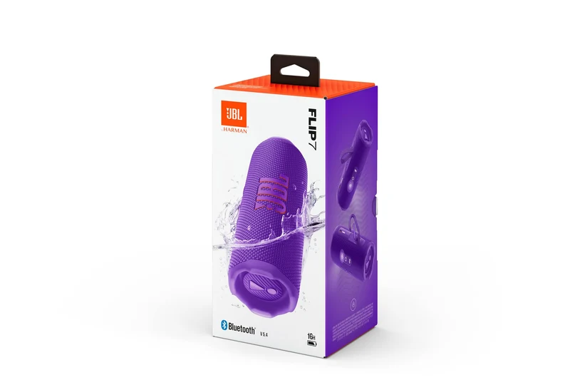 JBL Flip 7 Bluetooth-Lautsprecher, IP68 wasserdicht, Violett
