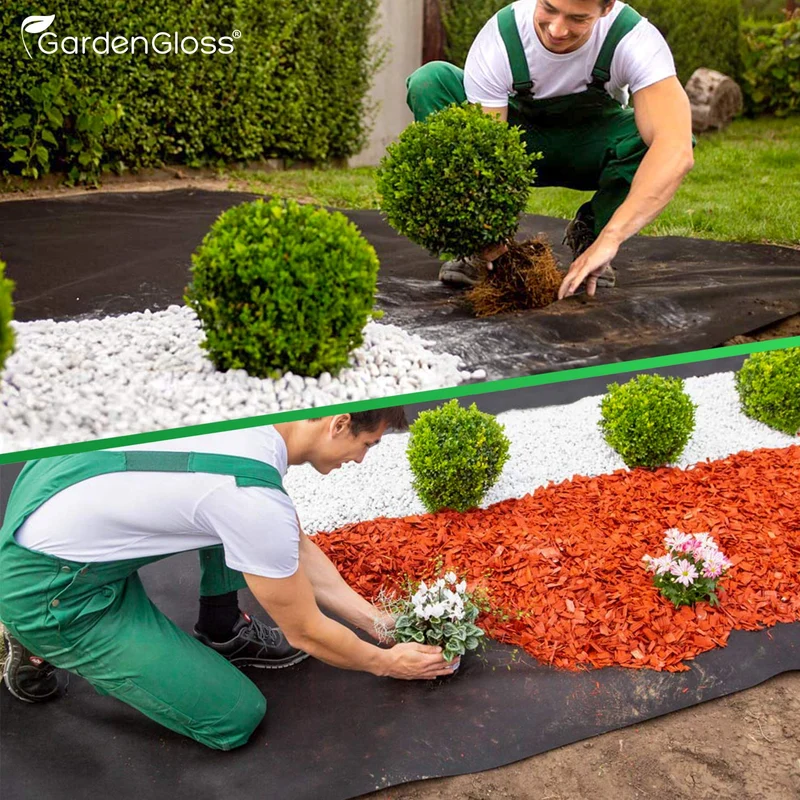 GardenGloss Unkrautvlies 20 m², 150 g/m², wasserdurchlässig