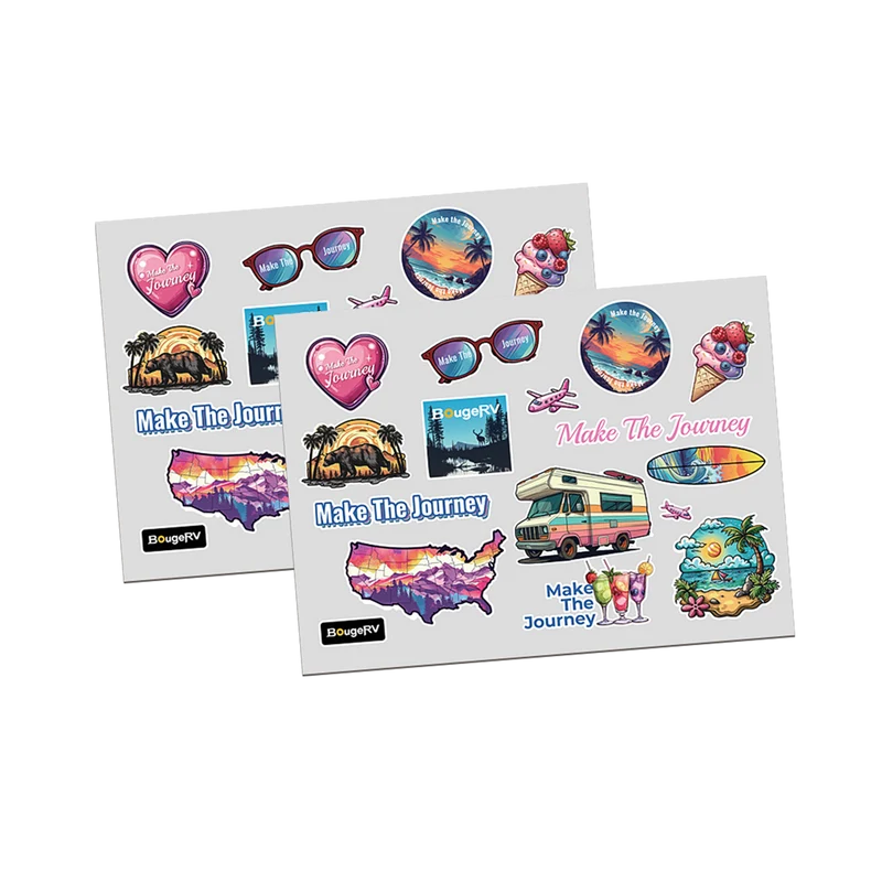 BougeRV Fridge Stickers