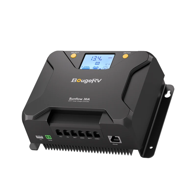 BougeRV Sunflow 30A MPPT Solar Charge Controller 12V/24V