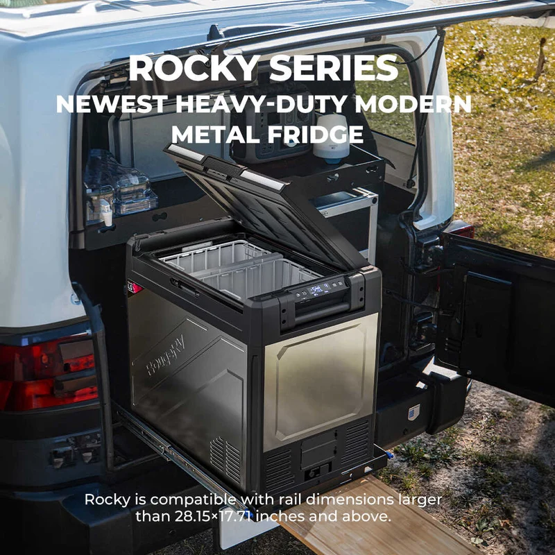 BougeRV Rocky V2.0 81QT Dual Zone 12V Portable Fridge