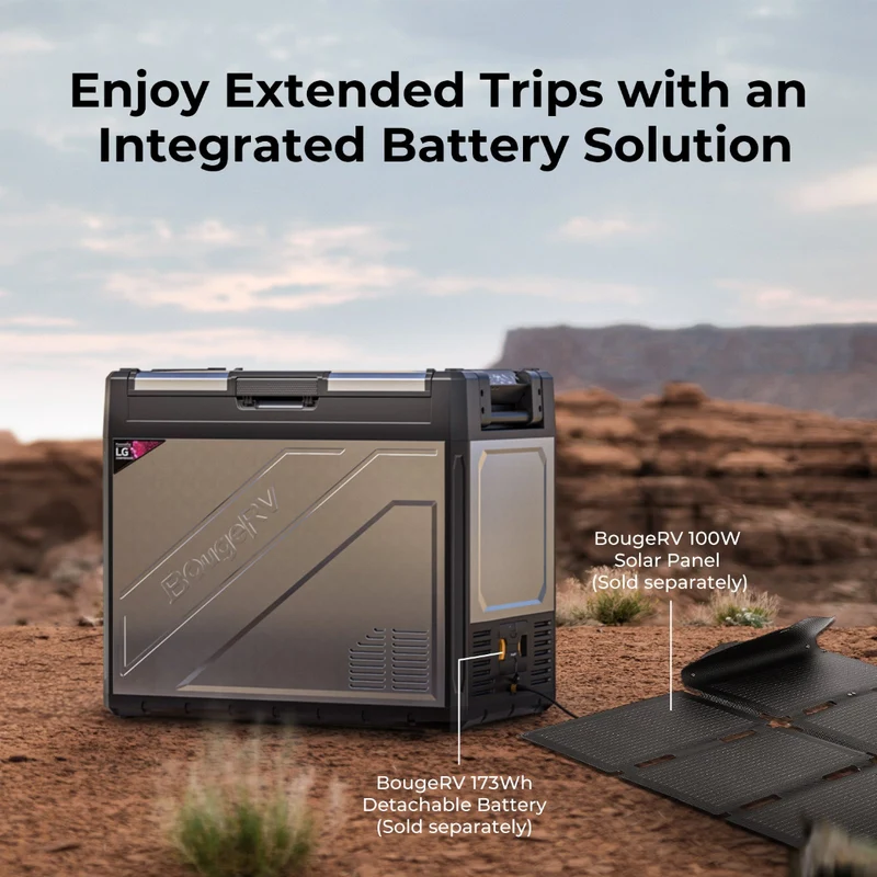 BougeRV Rocky V2.0 81QT Dual Zone 12V Portable Fridge