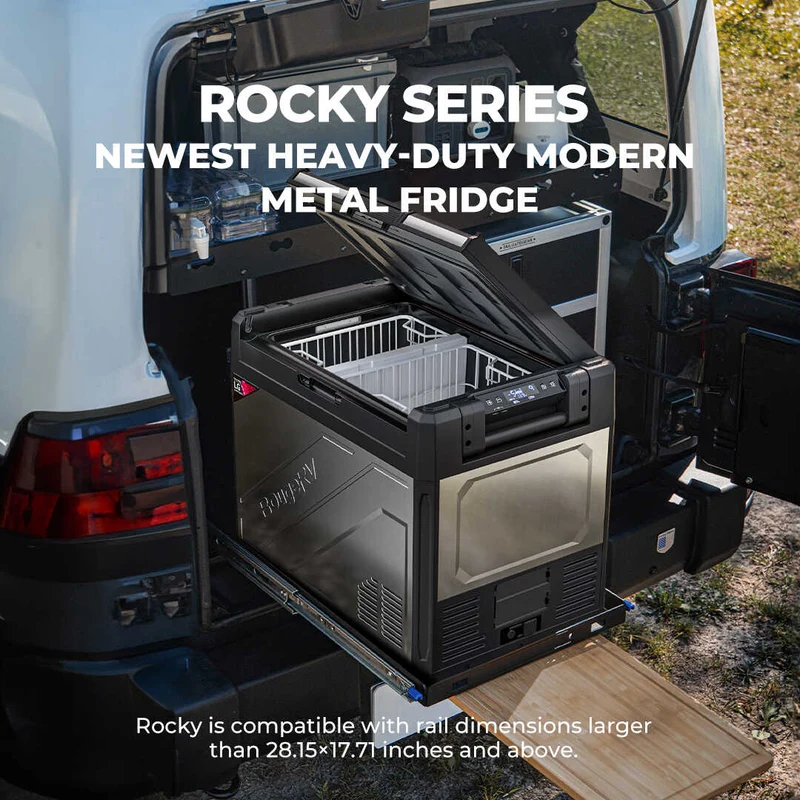 BougeRV Rocky V2.0 69QT Dual Zone 12V Portable Fridge